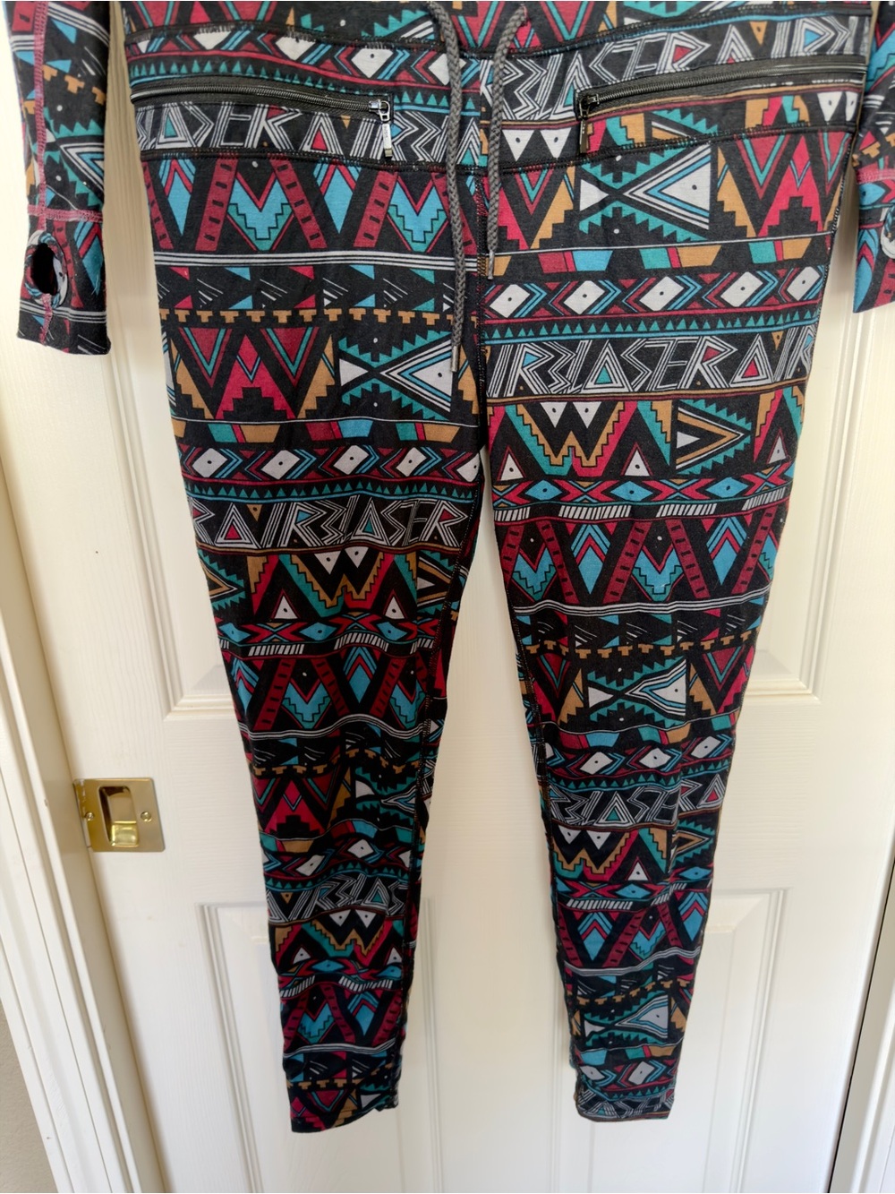 Airblaster Women's Classic Ninja Suit | Wild Tribe | Aztec Base Layer, sz Small - Picture 4 of 13